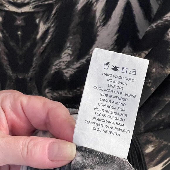 R&M Richards Abstract Fringe Boho Dress Size 8 Made in USA NWT - Picture 5 of 7